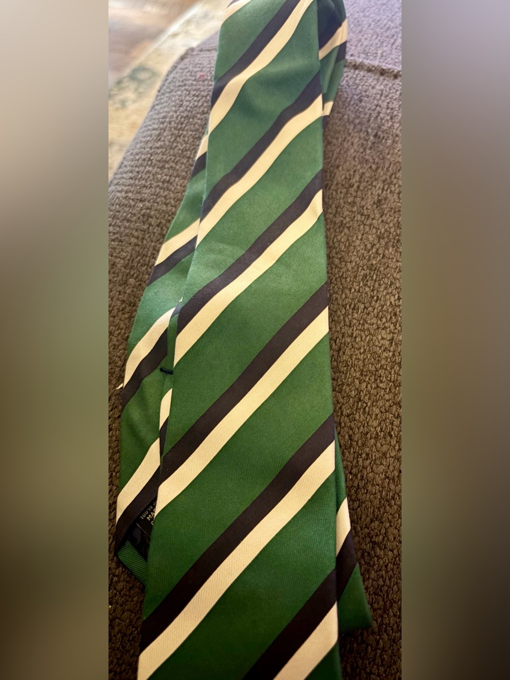 Classic Green Striped Tie boys Vineyard Vines